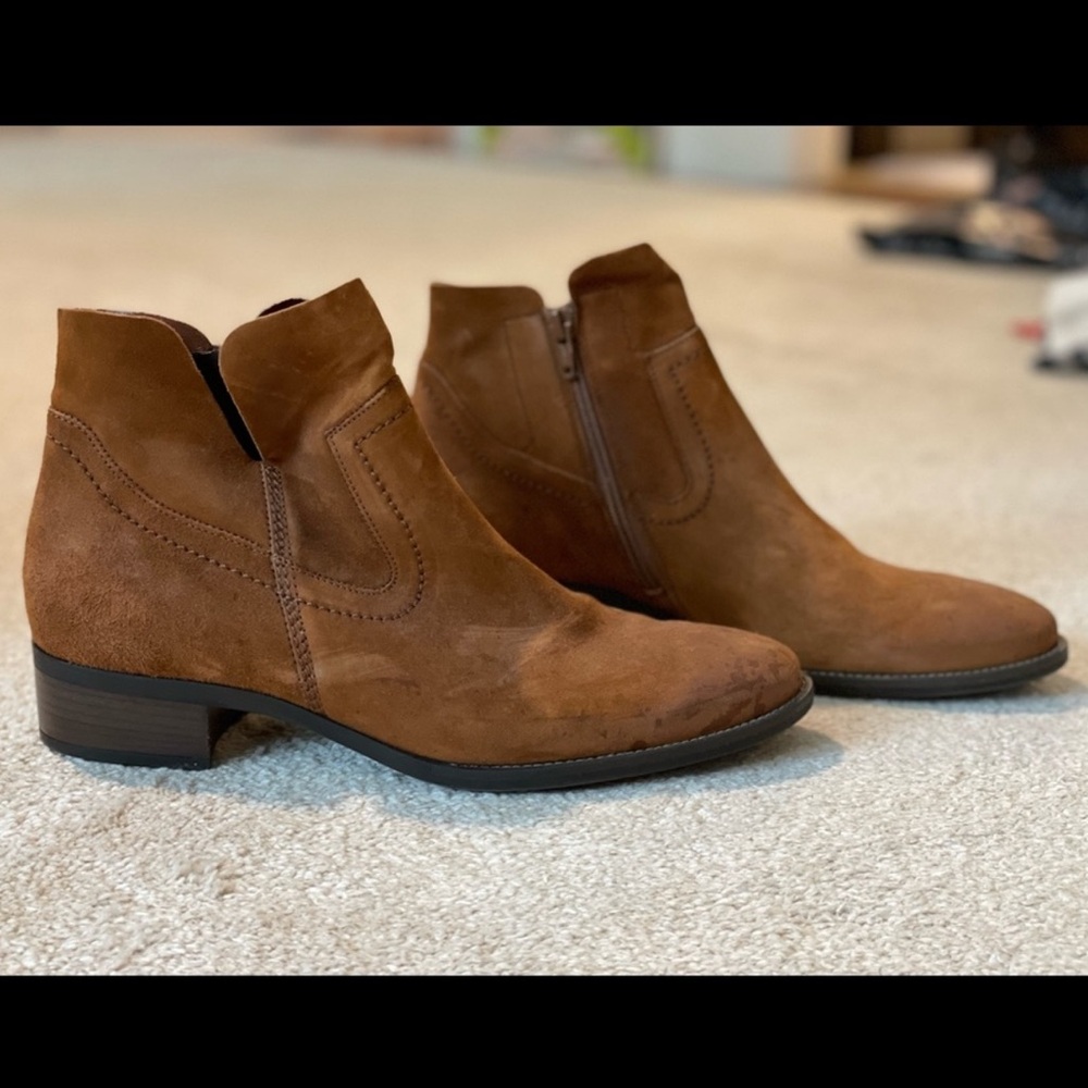 Brown Suede Ankle Boots